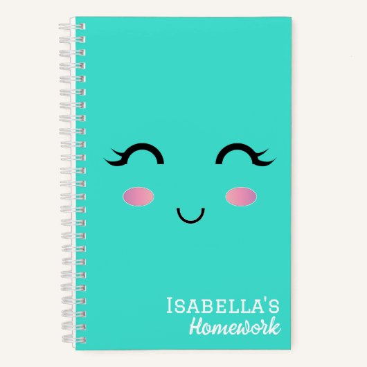 Carnet fille Kawaii (Recto)