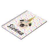 Carnet Fille Licorne Carlin (Côté gauche)