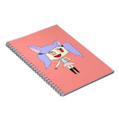 Carnet Fille Loup Pastel (Côté Droit)
