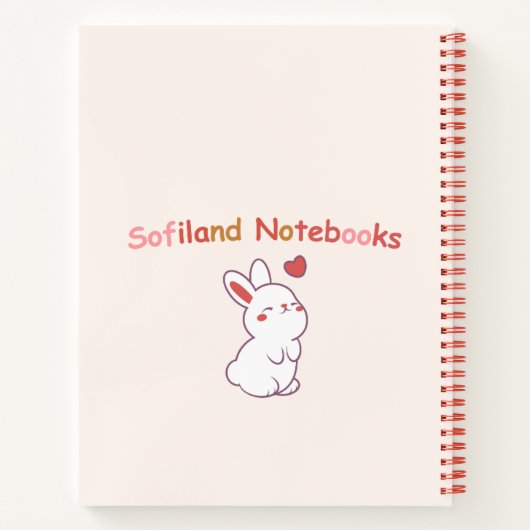 Carnet 💗 fille mignonne 🌷 (Dos)