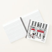 Carnet Fille moderne chic mode Nom personnalisé (Intérieur)