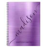 Fille Moderne Métal Violet Signature Monogramme