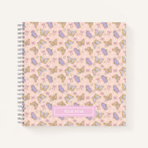 Carnet Fille Papillon Fantaisiste Personnalisée