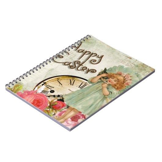 Carnet fille pâques heureuse (Côté gauche)