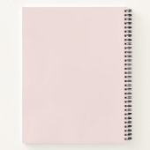 Carnet Fille parties scintillant rose moderne design 50e  (Dos)