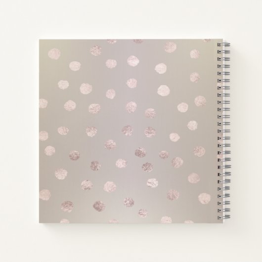 Carnet Fille Pois moderne, Faux Lashes (Dos)