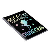 Carnet Fille qui aime Dragon (Côté Droit)