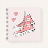 Carnet Fille rose Basket (Devant)