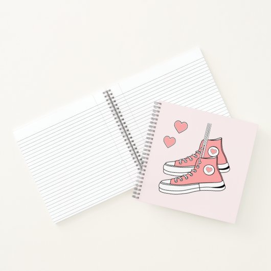 Carnet Fille rose Basket (Intérieur)