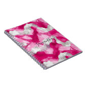 Carnet Fille rose blanc Abstrait (Côté Droit)