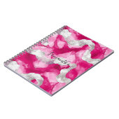 Carnet Fille rose blanc Abstrait (Côté gauche)