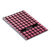 Carnet Fille Rose Et Noir (Côté Droit)