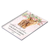 Carnet Fille rose Floral Highland Voulait La Sagesse (Côté gauche)