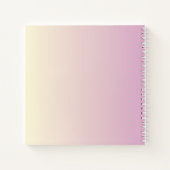 Carnet Fille Rose or Monogramme marbre rose rose Ombre (Dos)