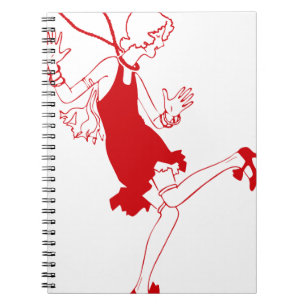 Carnet fille rouge