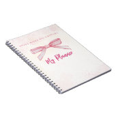 Carnet Fille Spirale PasBook (Côté Droit)