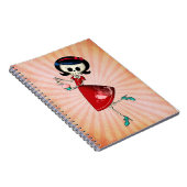 Carnet Fille squelettique douce et effrayante (Côté Droit)