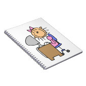Carnet Fille sur ordinateur (Côté Droit)