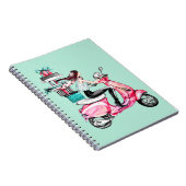 Carnet Fille sur scooter (Côté Droit)