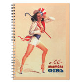 Carnet Fille toute-américaine. Conception de la broche (Devant)