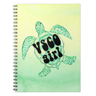 Carnet fille vsco tortue de mer