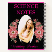 Carnet Filles à main gauche rose noire École moderne (Dos)