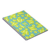 Carnet filles balles de tennis w net détail personnalisé (Côté Droit)