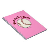 Carnet Filles de baseball-Rouge (Côté Droit)