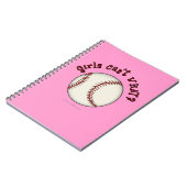 Carnet Filles de baseball-Rouge (Côté gauche)