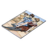 Carnet Filles de Gibson sur la plage, 1900 (Côté gauche)