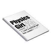 Carnet Filles de physique | Cadeaux de sciences physicist (Côté Droit)