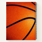 Carnet filles garçons monogrammed basketball (Dos)