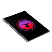 Carnet Filles Gymnastique Caractère Force Courage (Côté Droit)