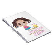 Carnet Filles MELANIN Princesse En Formation Pour Être Un (Côté Droit)