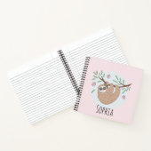 Carnet Filles mignonne couchant couchage Animal et nom En (Intérieur)