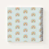 Carnet Filles mignonnes et Whimsical Boho Rainbow Kids (Dos)