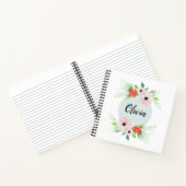 Carnet Filles mignonnes fleurs d'aquarelle florale Fleurs (Intérieur)