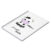 Carnet Filles personnalisables à kawaii de bande dessinée (Côté gauche)