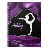 Carnet Filles Purple Parties scintillant Gymnastique Dans (Devant)