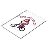 Carnet Filles roses légères BMX (Côté gauche)