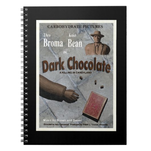 Carnet Film au Chocolat Noir (Devant)