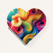 Carnet Fils Abstraits colorés (Devant)