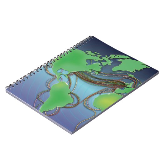 Carnet Fils du monde - Câbles sous-marins (Côté gauche)