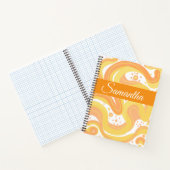 Carnet Fils Orangés Et Jaunes Avec Points (Intérieur)