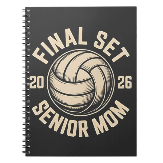 Carnet Final Set Senior Mom 2026 Graduation Volleyball (Devant)