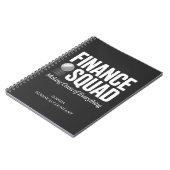 Carnet Finance Squad Custom Name Funny Office Humor  (Côté gauche)