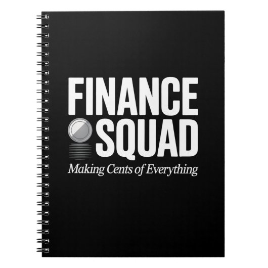 Carnet Finance Squad Funny Quote Office Humor Design (Devant)