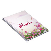 Carnet Fine Cool mignonne Girl Retro Mode florale (Côté Droit)