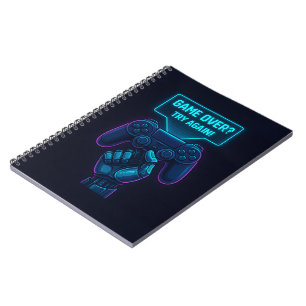 Carnet Fini ? Essayez à nouveau! Spirale futuriste du jou
