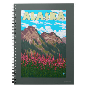 Carnet Fireweed avec l'affiche de Vintage voyage de